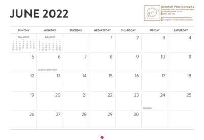 2022 Southern Gold A3 Fine Art Photo Calendar - Image 4